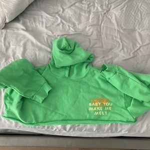 Boys Lie Super Cropped Hoodie NWOT